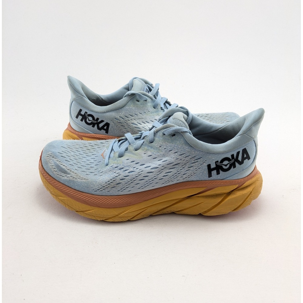 Womens Hoka One One Clifton 8 Summer Song‎ Ice Flow Shoes 1119394 SSIF Size 6.5
